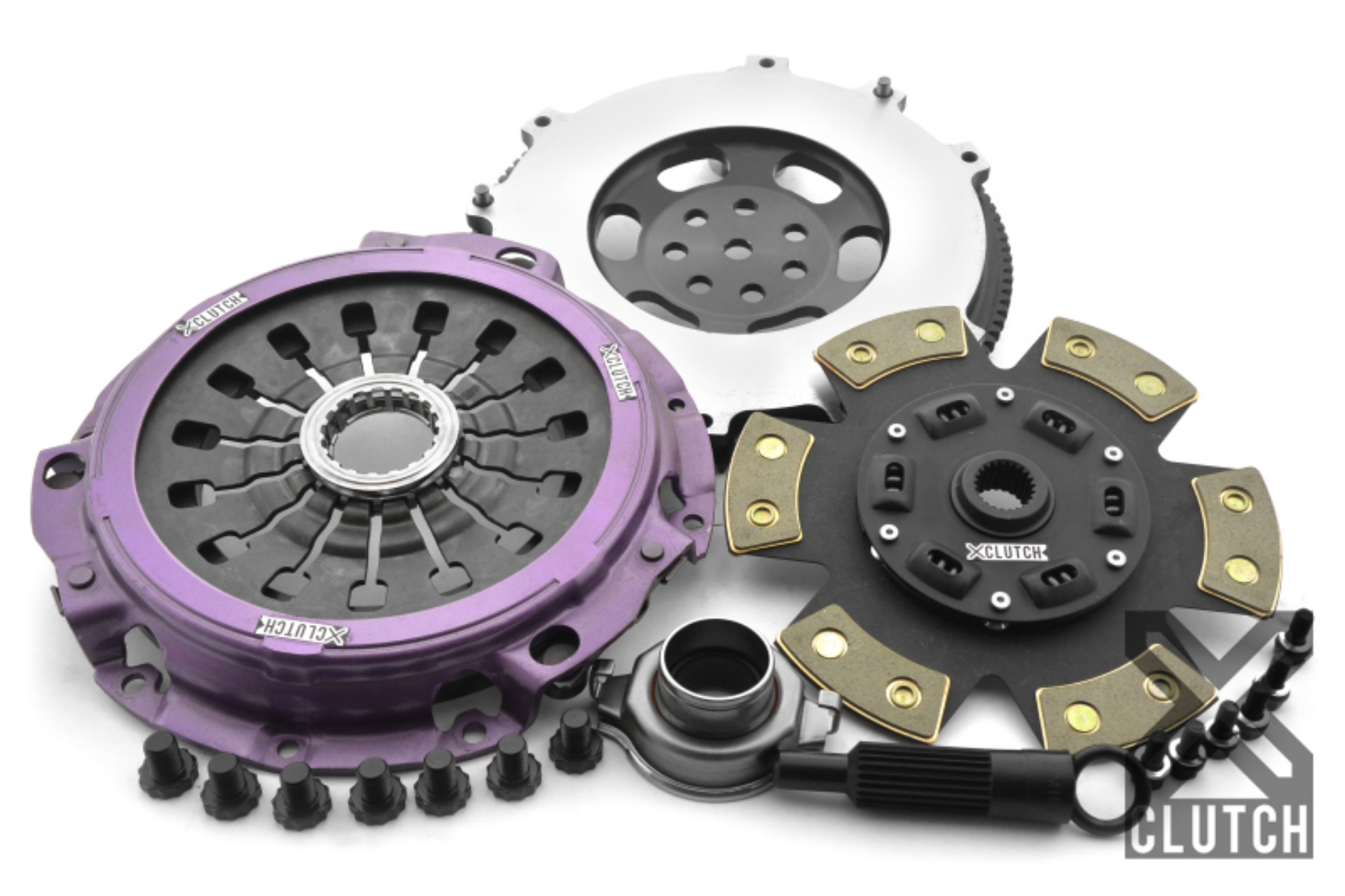 Picture of XClutch 1997 Mitsubishi Lancer EVO IV 2-0L Stage 2R Extra HD Sprung Ceramic Clutch Kit