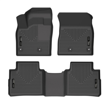 Picture of Husky Liners 21-22 Nissan Rogue WeatherBeater Front & 2nd Seat Floor Liners - Black