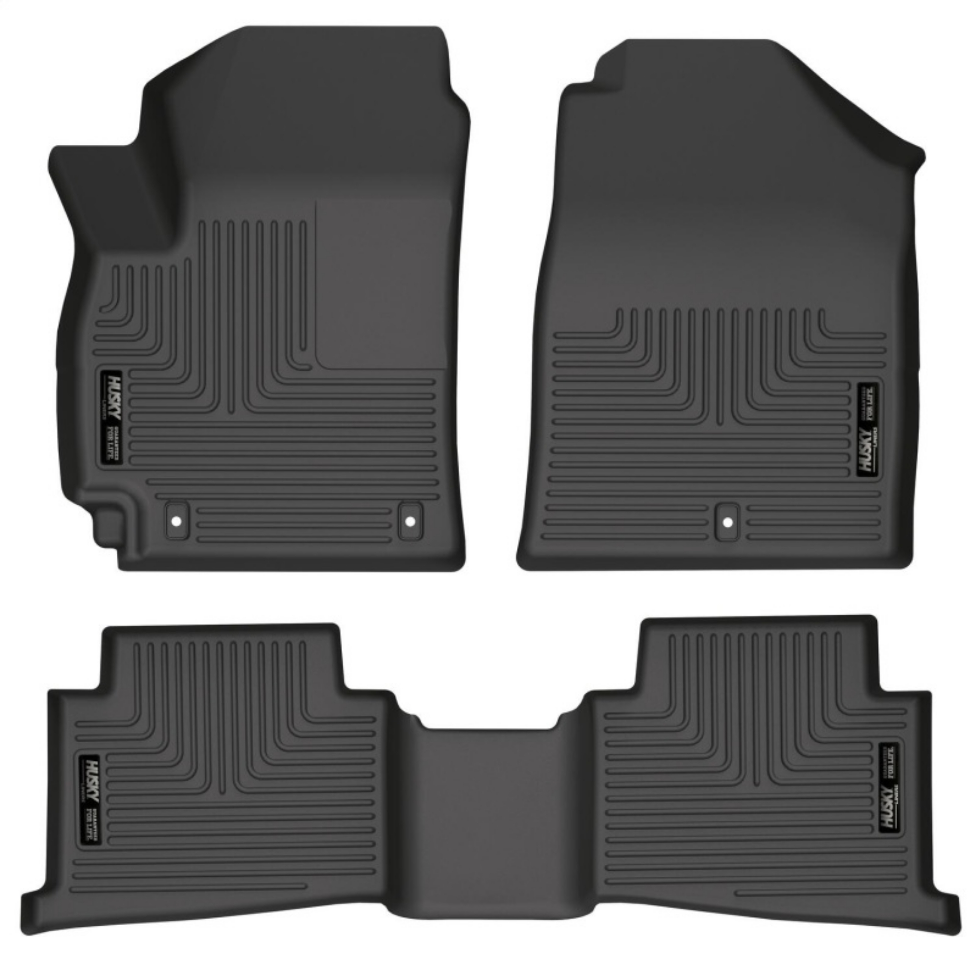 Picture of Husky Liners 21-22 Kia Seltos WeatherBeater Front & 2nd Seat Floor Liners - Black