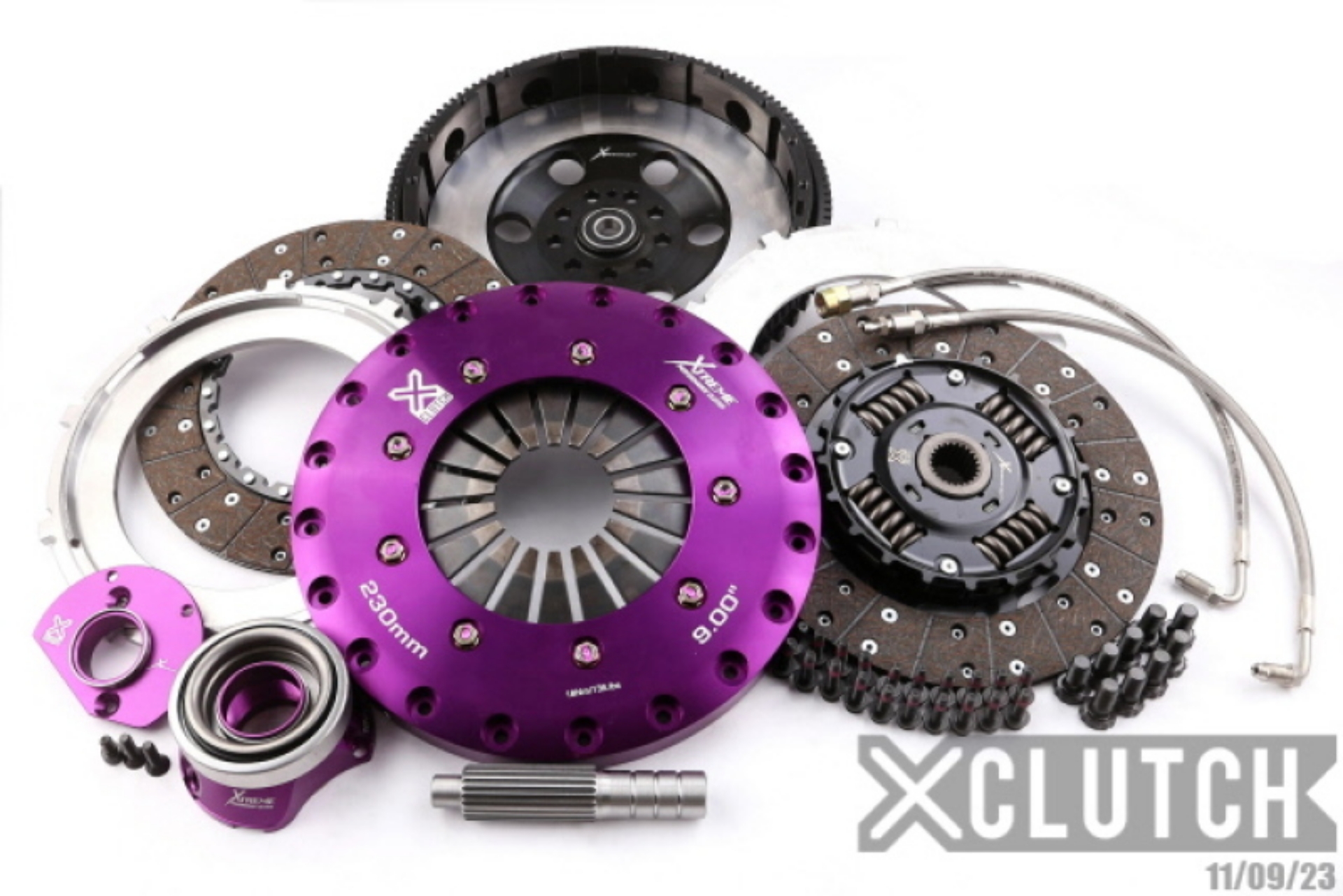 Picture of XClutch 91-92 Porsche 911 Turbo 3-3L 9in Twin Sprung Organic Clutch Kit