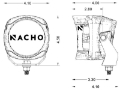 Picture of ARB NACHO Quatro Combo 4in- Offroad LED Light - Pair