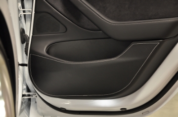 Picture of Revel GT Design Kick Panel Cover White Stitch 16-19 Tesla Model 3 - 4 Pieces