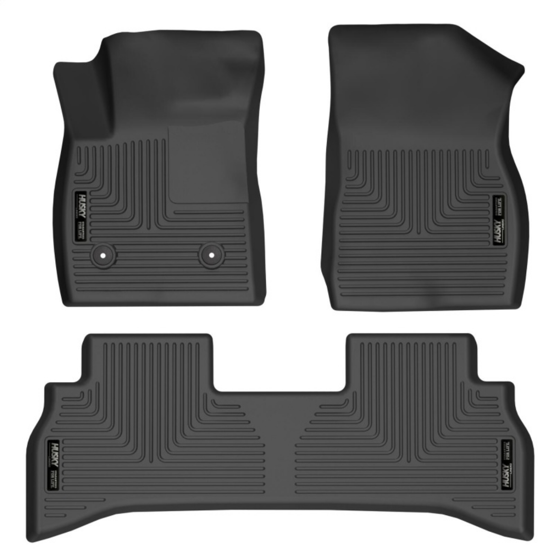 Picture of Husky Liners 21-22 Chevrolet Trailblazer RWD WeatherBeater Front & 2nd Seat Floor Liners - Black