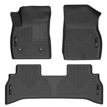 Picture of Husky Liners 21-22 Chevrolet Trailblazer RWD WeatherBeater Front & 2nd Seat Floor Liners - Black