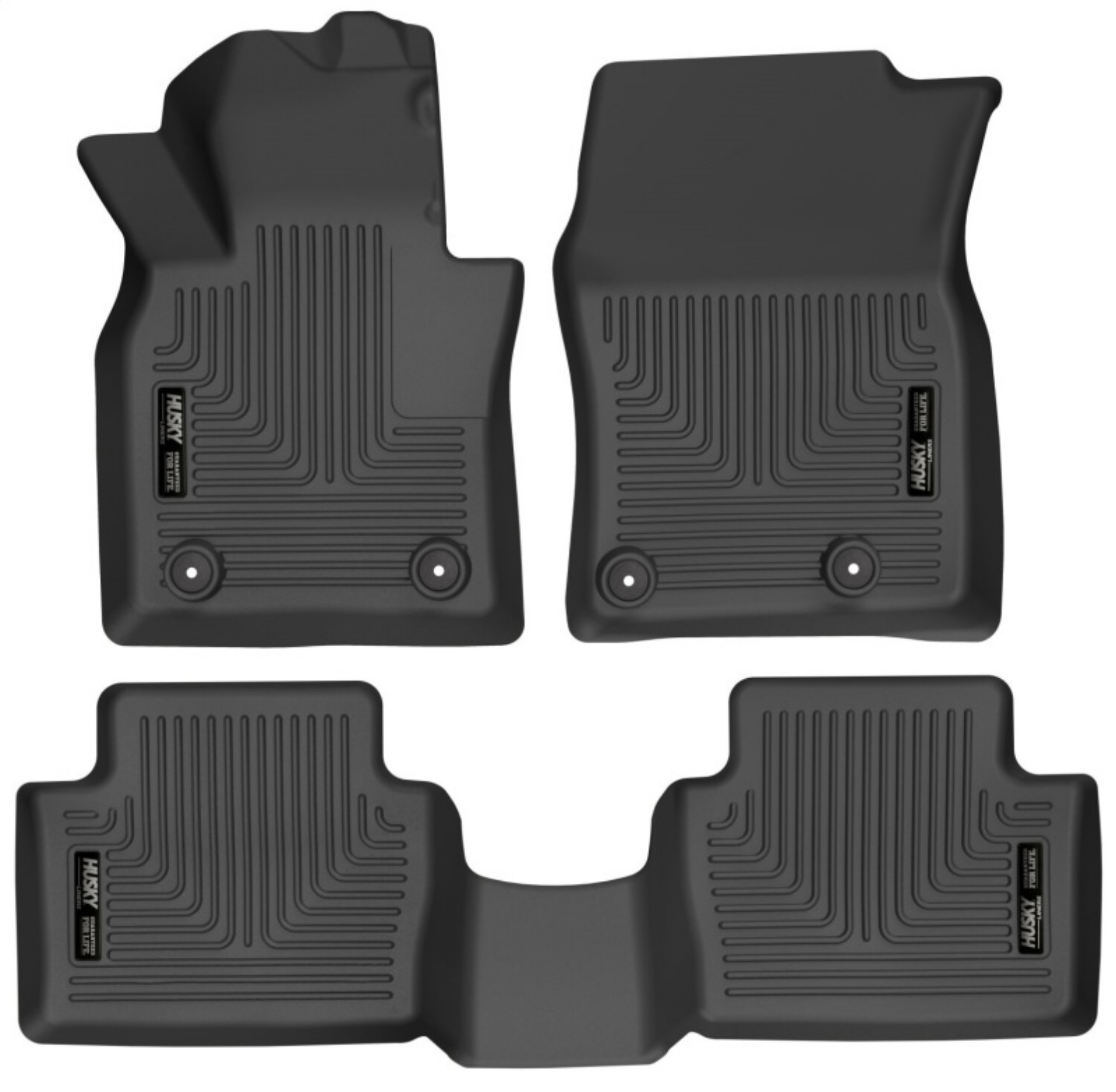 Picture of Husky Liners 19-22 Mazda 3 - 20-22 CX-30 WeatherBeater Front & 2nd Seat Floor Liners - Black
