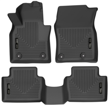 Picture of Husky Liners 19-22 Mazda 3 - 20-22 CX-30 WeatherBeater Front & 2nd Seat Floor Liners - Black