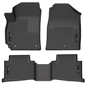 Picture of Husky Liners 20-22 Lincoln Corsair WeatherBeater Front & 2nd Seat Floor Liners - Black