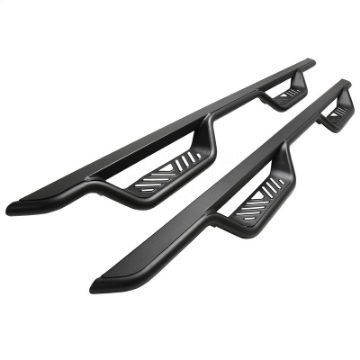 Picture of Westin 15-22 Ford F-150 SuperCrew - 17-22 F-250-350 Crew Cab Outlaw Nerf Step Bars - Textured Black