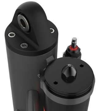 Picture of Fox 4-0 Factory Race Shaft 5-Tube External Bypass 18in Piggyback Shock - Left