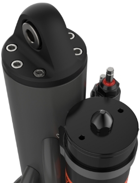 Picture of Fox 4-4 Factory Race Shaft 5-Tube External Bypass 18in Piggyback Shock - Right