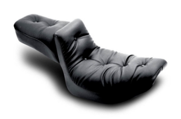 Picture of Mustang 82-00 Harley FXR 2PC Seat Regal - Black