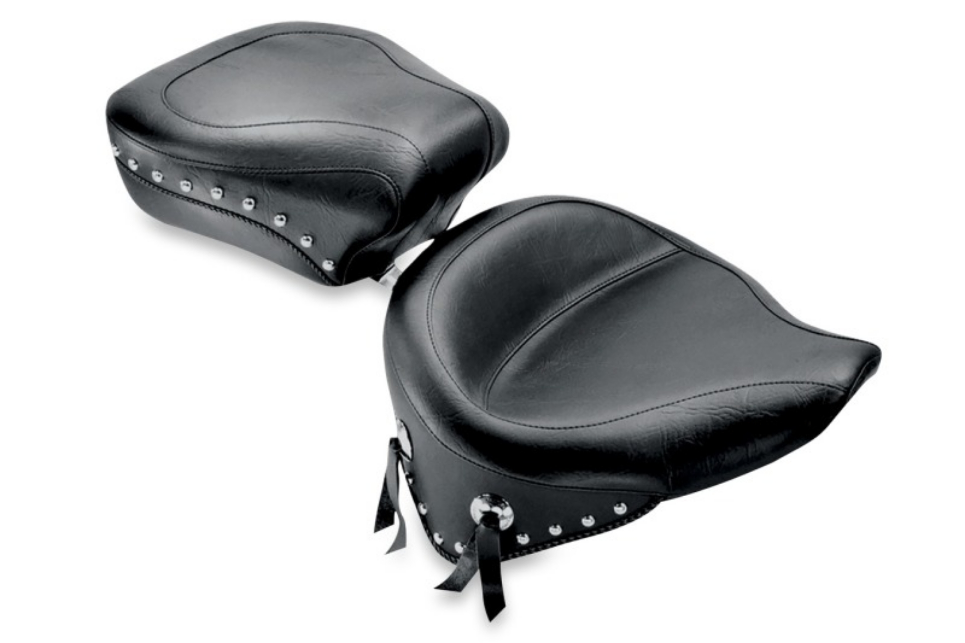 Picture of Mustang 84-06 Harley Standard Rear Tire Wide Touring Solo Seat w-Studs - Black