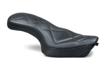 Picture of Mustang 04-21 Harley Sportster Super Tripper 1PC Seat Carbon- Black