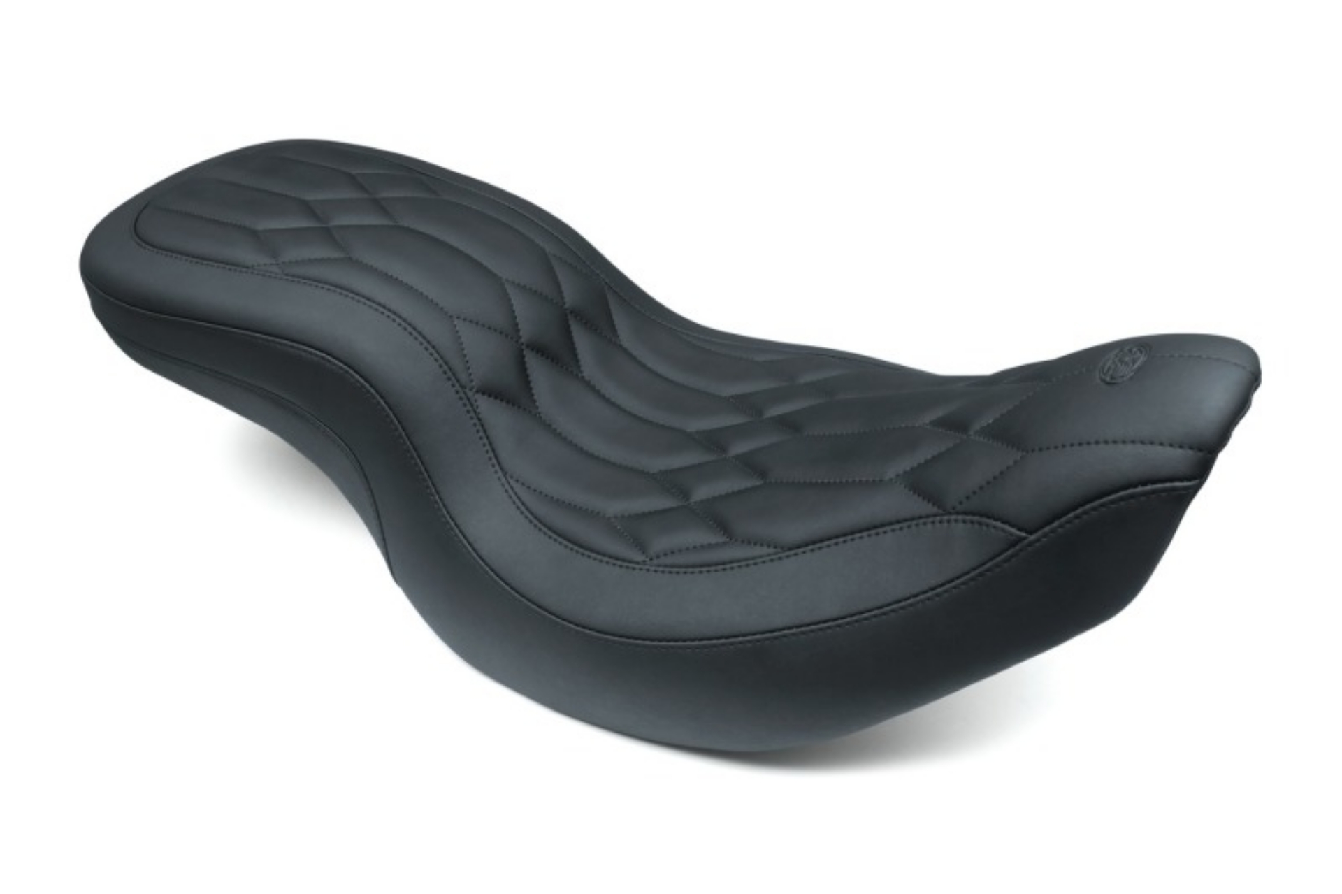Picture of Mustang 14-21 Indian Chieftain,Chief,Roadmaster,Vt Wide Tripper 1PC Seat w-Diamond Stitch - Black