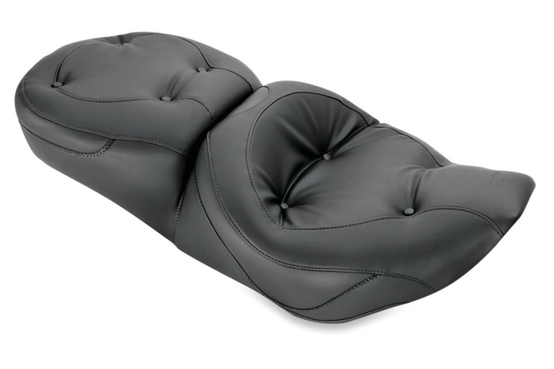 Picture of Mustang 97-07 Harley Road King, 06-07 Road Glide, 00-05 Eagle Touring 1PC Seat Regal - Black