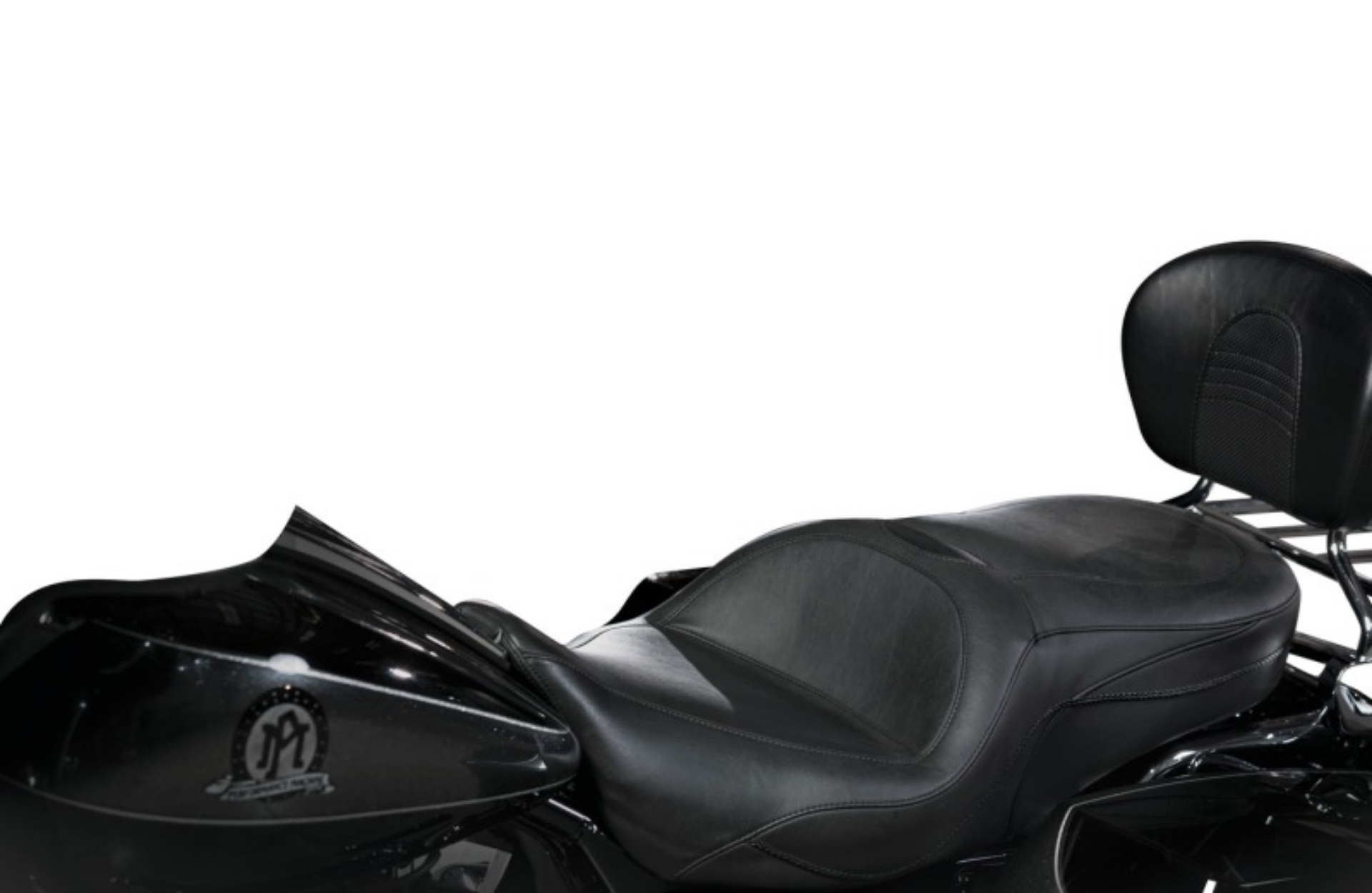Picture of Mustang 97-07 Harley Road King, 06-07 Street Glide, 00-05 Eagle Sport Touring 1PC Seat - Black