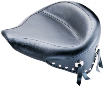 Picture of Mustang 84-06 Harley Standard Rear Tire Wide Touring Solo Seat w-Studs - Black