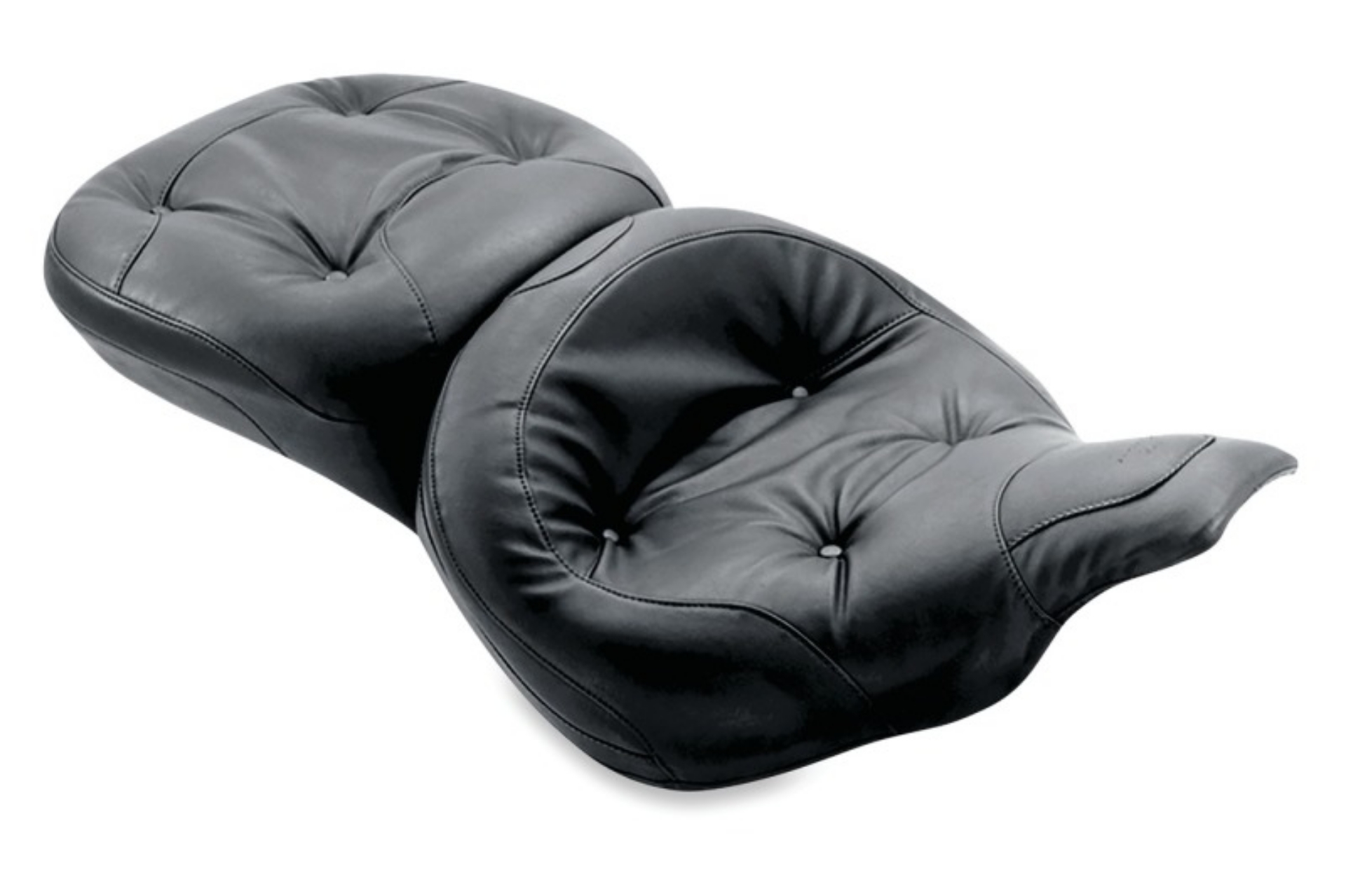 Picture of Mustang 97-07 Harley Electra Glide & Road Glide Wide Touring 1PC Seat Regal - Black