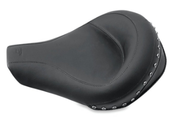 Picture of Mustang 94-96 Harley Road King Standard Touring Solo Seat w-Blk Pearl Studs - Black