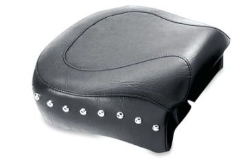 Picture of Mustang 82-03 Harley Sportster Wide Touring Passenger Seat w-Studs - Black