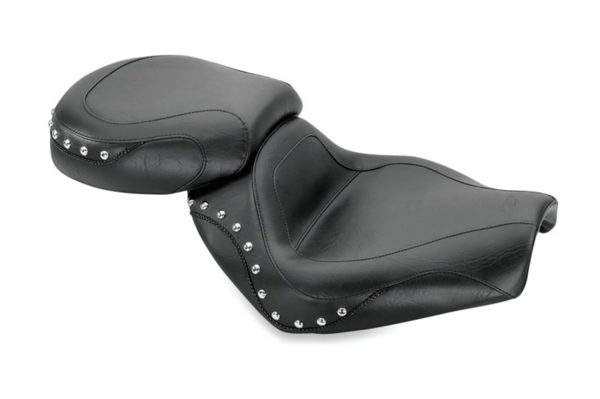 Picture of Mustang 04 Suzuki VZ1600 Marauder, 04-05 Boulevard M95 Sport Touring 2PC Seat w-Studs - Black