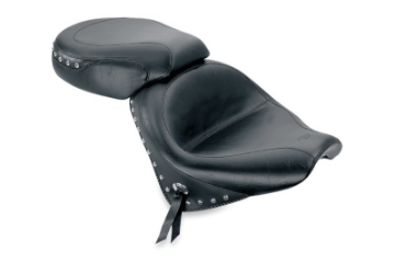 Picture of Mustang 02-09 Honda VTX1300 Retro, S & T Wide Touring 2PC Seat w-Studs - Black