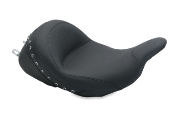 Picture of Mustang 08-21 Harley Electra Glide Std,Rd Glide,Rd King,Str Glide Lowdown Solo Seat w-Studs - Black
