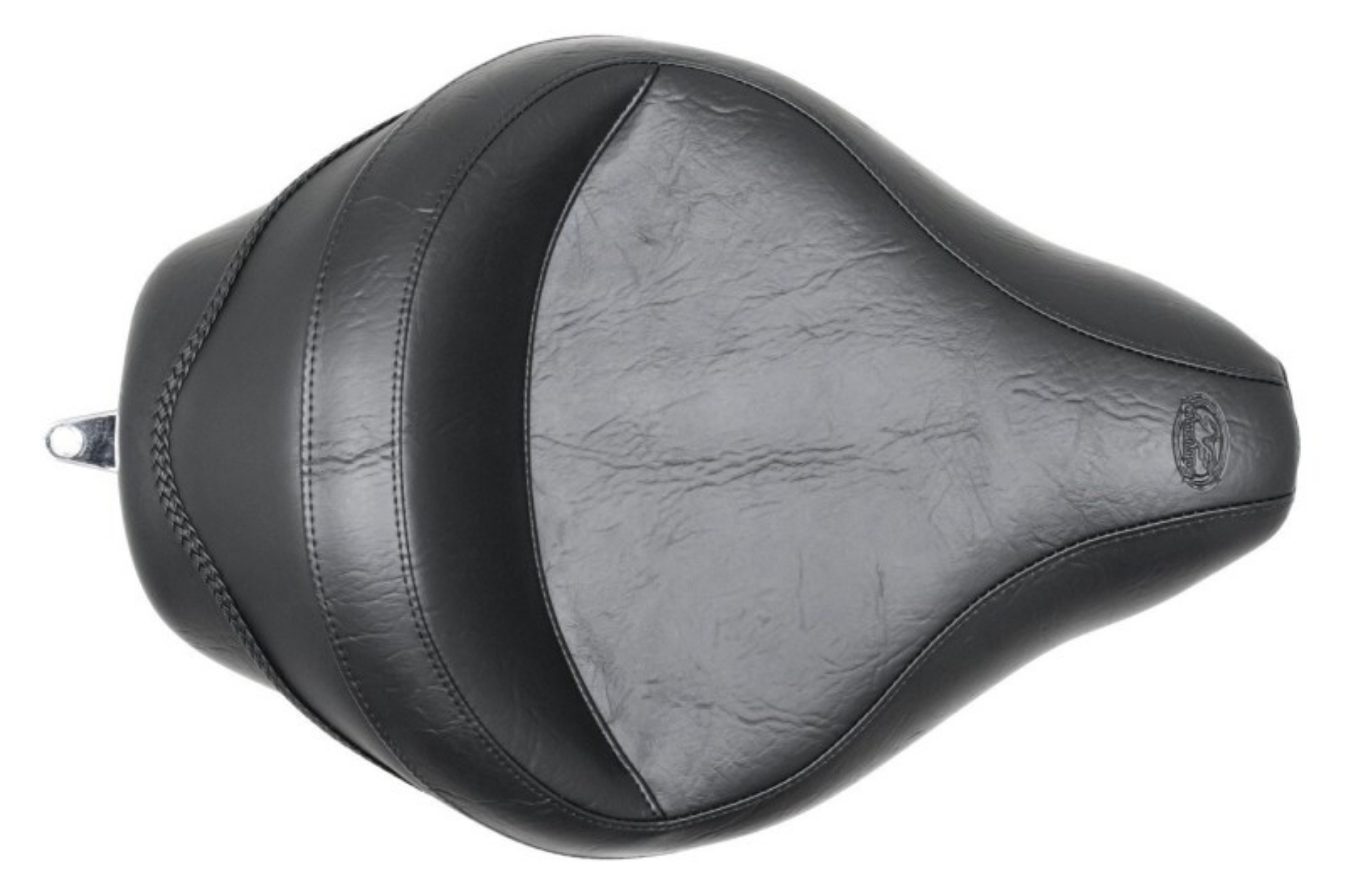 Picture of Mustang 04-21 Harley Sportster 4-5 Gallon Wide Touring Solo Seat - Black