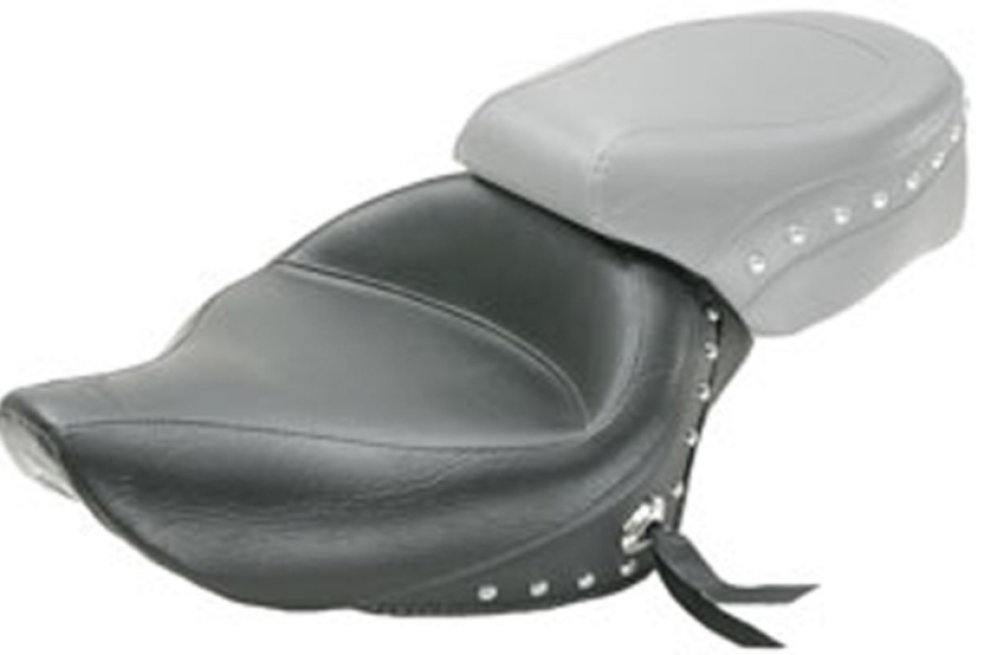 Picture of Mustang 04-21 Harley Sportster 4-5 Gallon Wide Touring Solo Seat w-Studs - Black