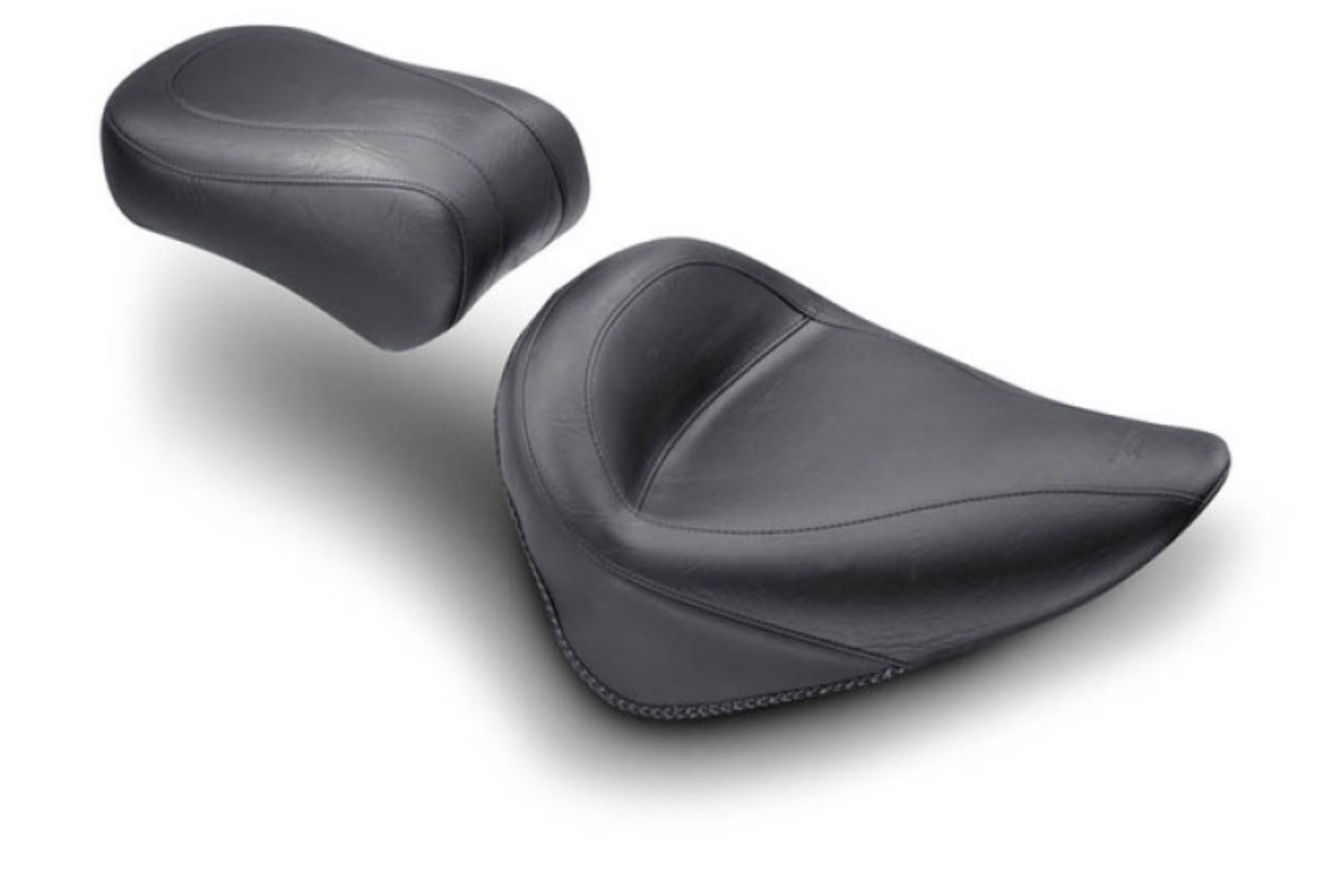 Picture of Mustang 00-15 Harley Softail Standard Rear Tire Standard Touring Solo Seat - Black