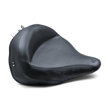 Picture of Mustang 05-17 Harley Deluxe With Standard Rack Harley Wide Touring Solo Seat - Black