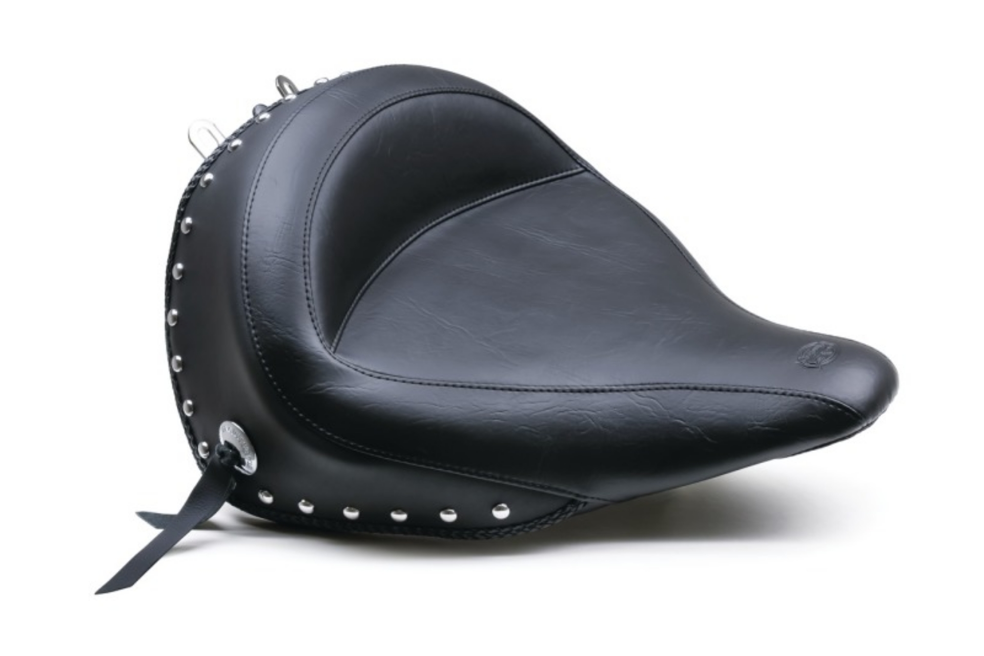 Picture of Mustang 00-15 Harley Softail Standard Rear Tire Wide Touring Solo Seat w-Studs - Black