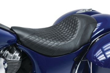 Picture of Mustang 14-21 Indian Chieftain,Chief,Dark Horse,Master,Indian Cafe Solo Seat w-Diam Stitch - Black