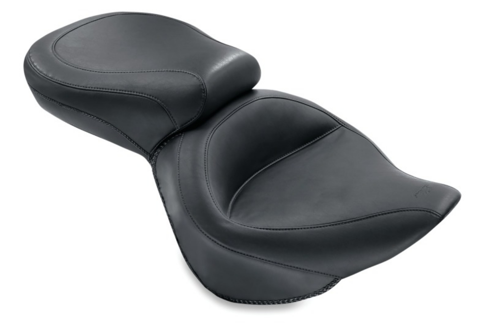 Picture of Mustang 06-17 Harley Softail Wide Tire 200mm Wide Touring 1PC Seat - Black