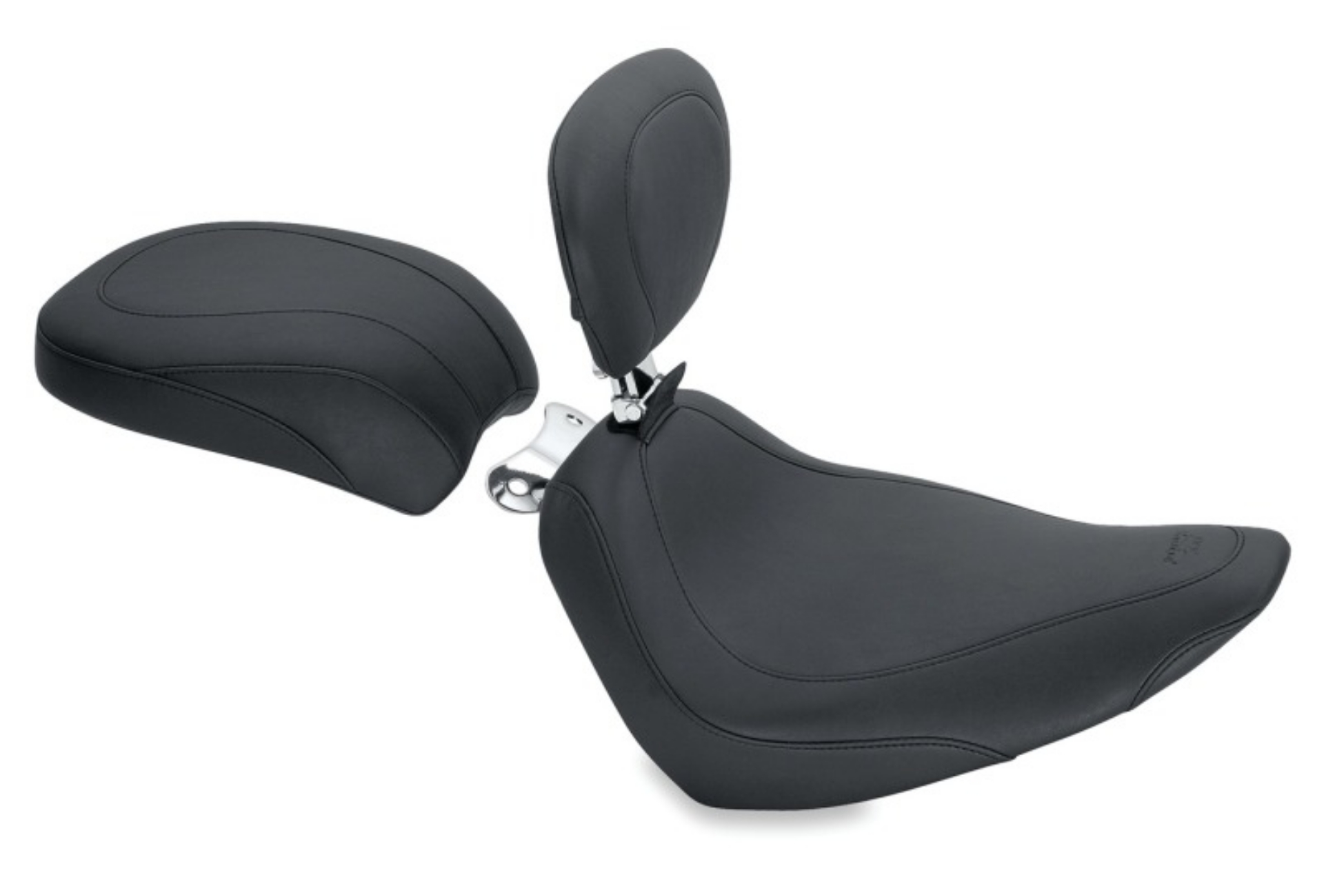 Picture of Mustang 00-15 Harley Softail Standard Rear Tire Wide Tripper Passenger Seat - Black