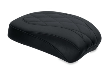 Picture of Mustang 00-15 Harley Softail Standard Rear Tire Wide Tripper Passenger Seat Diamond Stitch - Black