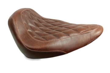 Picture of Mustang 00-15 Harley Softail Standard Rear Tire Wide Tripper Solo Seat w-Stitch - Distressed Brown