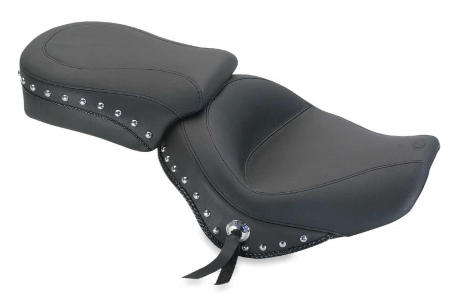 Picture of Mustang 10-18 Triumph Thunderbird, Thunderbird Storm Std- Touring 2PC Seat w-Studs - Black