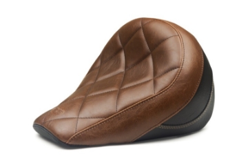 Picture of Mustang 18-21 Indian Scout Bobber Standard Touring Solo Seat Diamond Stitch - Brown