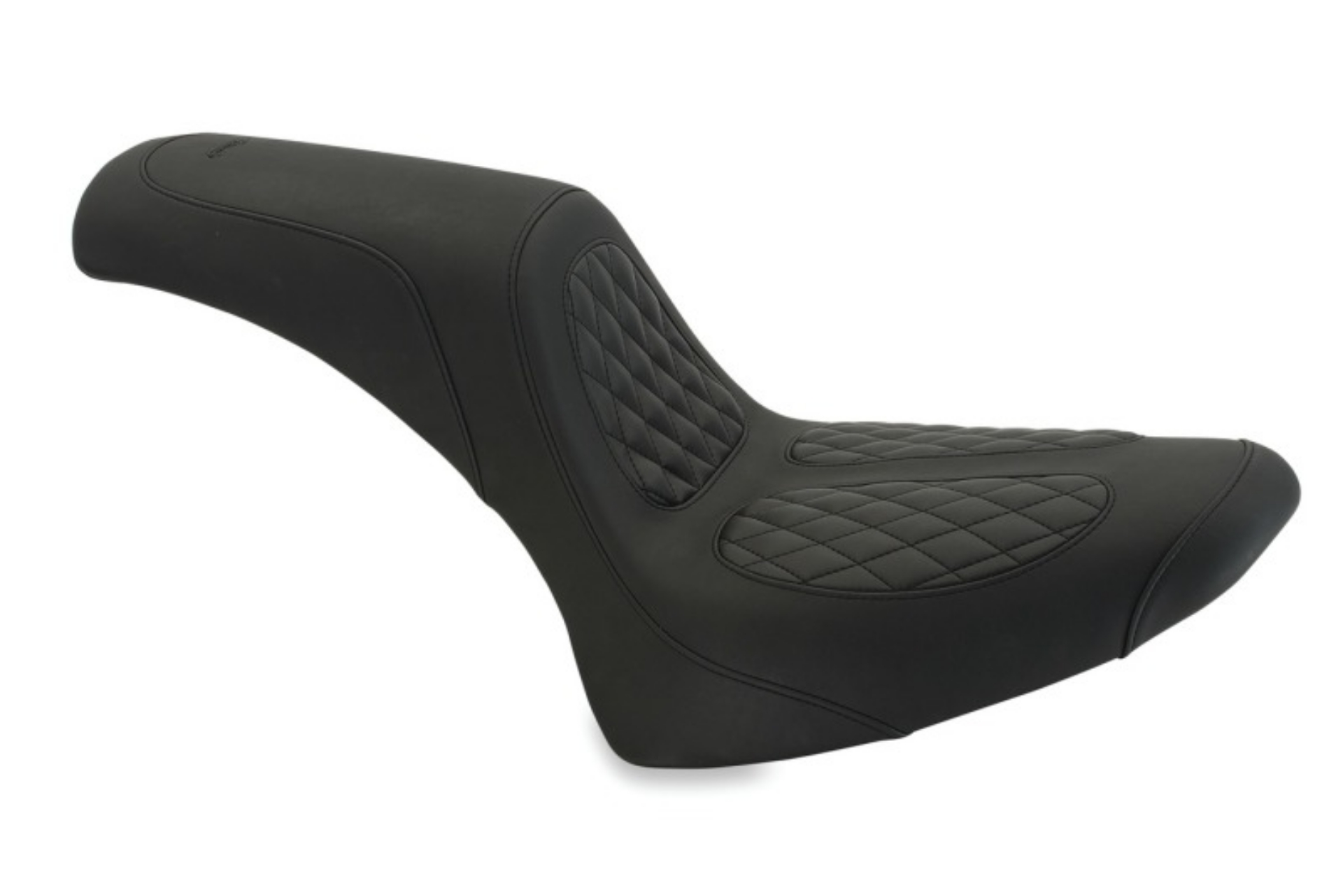 Picture of Mustang 00-15 Harley Softail Standard Rear Tire Fastback 1PC Seat w- Diamond Stitch - Black