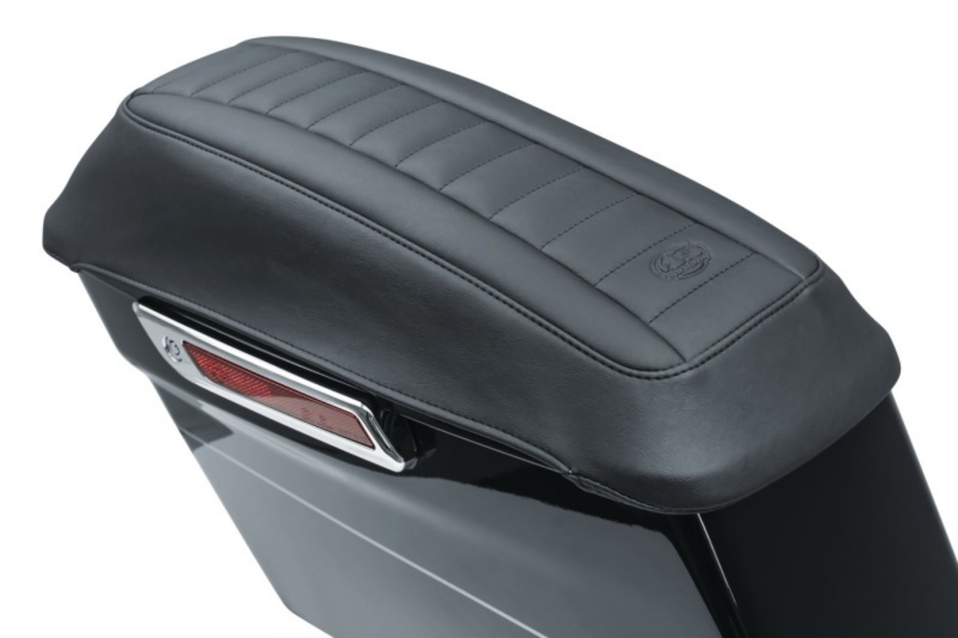 Picture of Mustang 08-21 Harley FL Touring Saddlebag Lid Covers Deluxe - Black