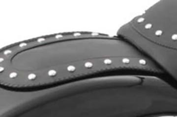 Picture of Mustang 06-10 Harley Softail FXST, 07-17 FLSTF Fender Bib w-Studs - Black