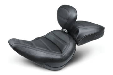 Picture of Mustang 18-21 Harley Softail Slim Standard Touring Recessed Passenger Seat - Black