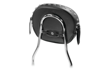 Picture of Mustang Harley Detachable Sissy Bar Pad w-Studs 11 inch x 9 inch - Black