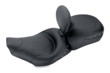 Picture of Mustang 97-07 Harley Rd King,06-07 Str Glide,00-05 Eagle Solo Seat w -DBR Black Pearls - Black