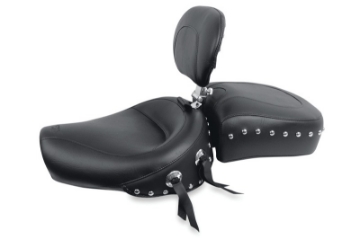 Picture of Mustang 82-03 Harley Sportster Wide Touring Recessed Passenger Seat - Black
