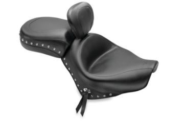 Picture of Mustang 07-15 Honda VT750C2 Spirit,10-20 Phantom Wide Tour 2PC Seat w-Dr Backrest Studs - Black
