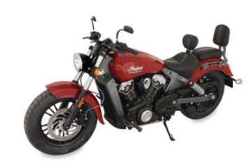 Picture of Mustang 15-21 Indian Scout Standard Touring Solo Seat w-Driver Backrest - Black