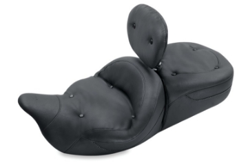 Picture of Mustang 08-21 Harley Electra Glide Std, Rd Glide, Rd King, Str Glide Touring 1PC Seat-Black