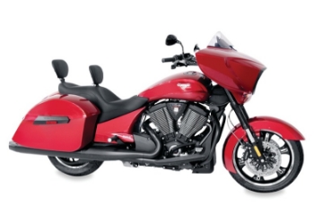 Picture of Mustang 10-17 Victory Cross Roads, Cross Country, Hard-Ball, Magnum Passenger Backrest - Black
